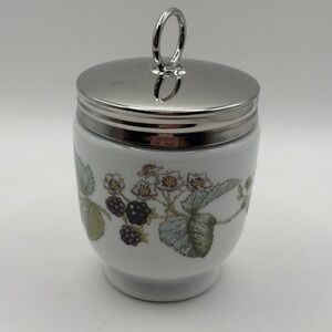Vintage Royal Worcester Bramble Egg Coddler Fine Porcelain England Blackberry